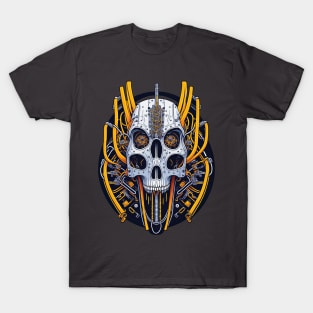 Mecha Skull S02 D84 T-Shirt